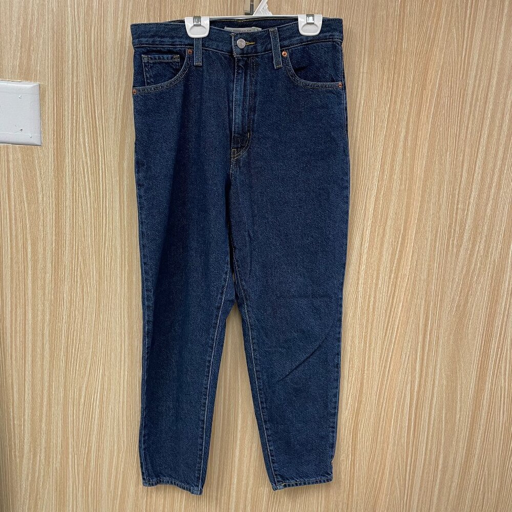 Levi's High Rise Women's Jeans in Dark Blue Denim High Waist Mom Jeans Size 29